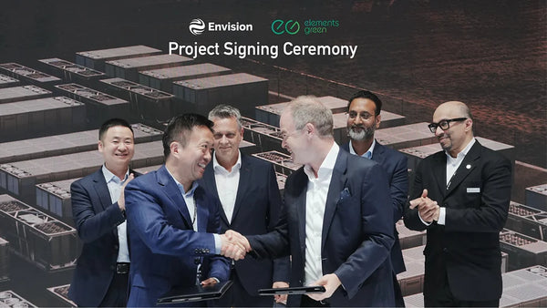 EnBW Philippsburg battery energy storage construction site with Envision Gen 8 BESS containers in Germany