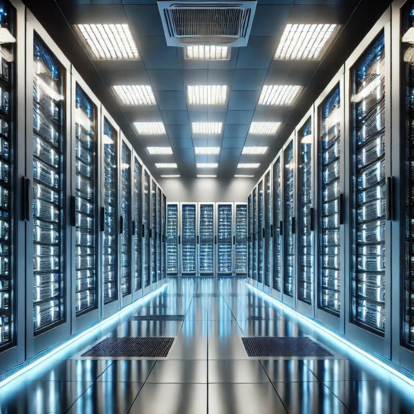 Data center campus with onsite solar arrays and containerized battery energy storage