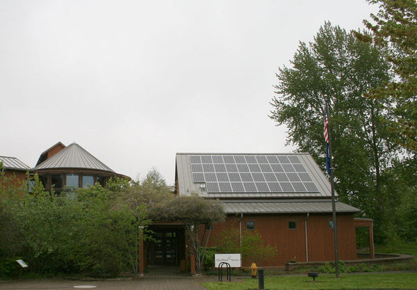 Neighborhood-scale community battery installation serving homes with rooftop solar