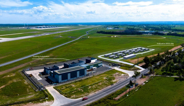 CleanPeak Energy 120MWh airport battery storage Western Sydney International Airport 100% renewable energy Australia peak shaving 15-year PPA featured image