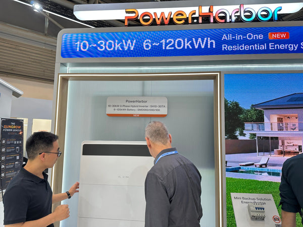 Sungrow PowerHarbor all-in-one residential battery inverter system with modular LFP storage