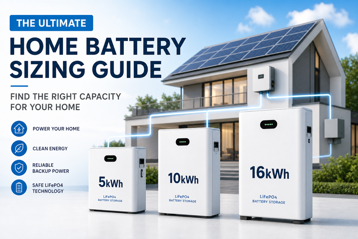 5kWh vs 10kWh vs 16kWh: How to Size Your Home Battery