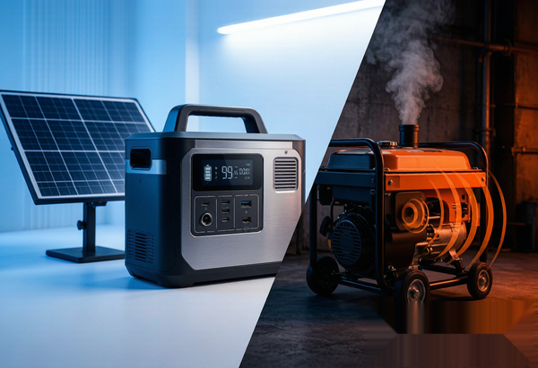 Portable Power Station vs Gas Generator — Silence Wins