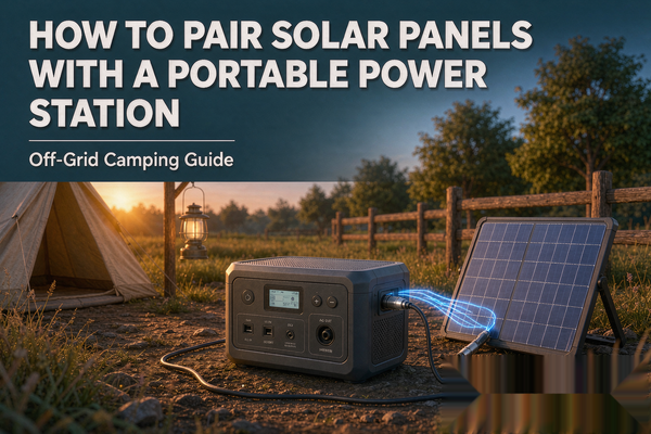 How to Pair Solar Panels with a Portable Power Station for Off-Grid Camping