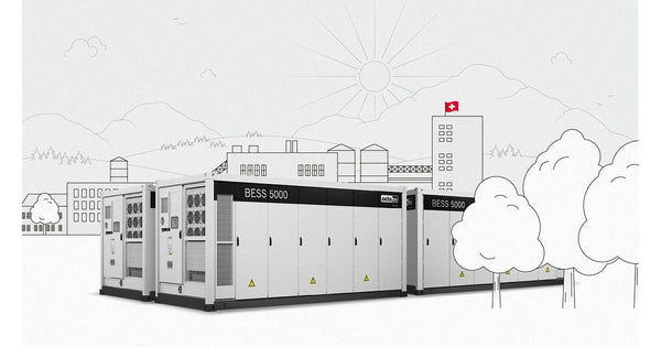 Perlen industrial site 10MW 20MWh battery energy storage ADS-TEC Energy Switzerland ancillary services energy hub