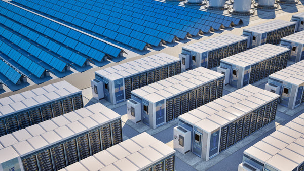 US utility-scale battery storage 52 GW record high 2026 EIA solar plus storage Bellefield California
