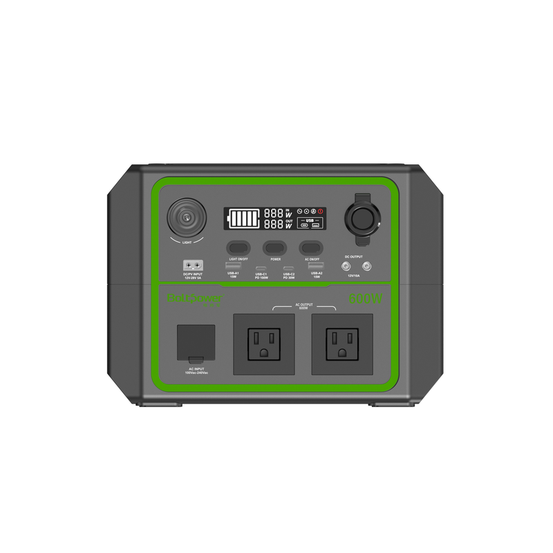 AGAIC BP060B Portable Power Station 336Wh 600W for Camping and Emergency