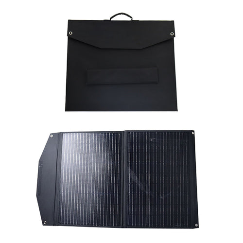 AGAIC 30W Foldable Solar Panel - folded bag and unfolded view