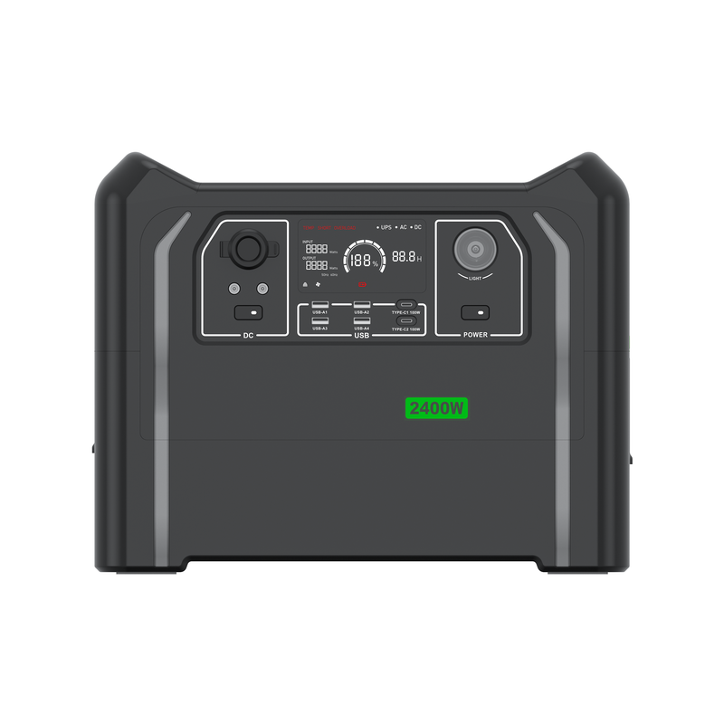 AGAIC BP240B Portable Power Station 2304Wh 2400W for Camping and Emergency