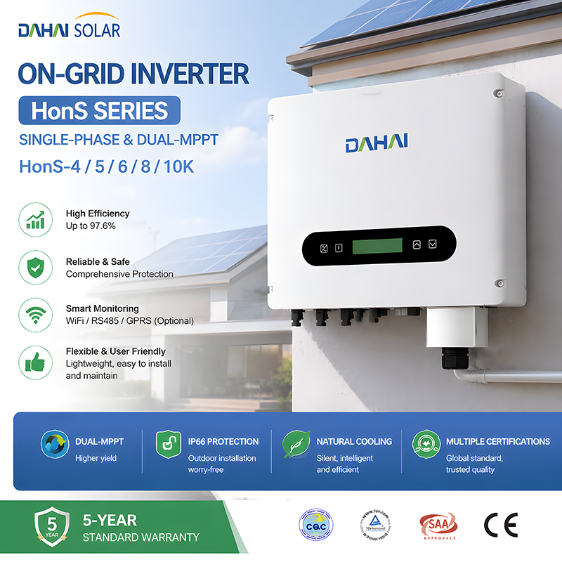 AGAIC DAHAI HonS Series On-Grid Inverter 4-10kW Single-Phase for Residential Grid-Tie