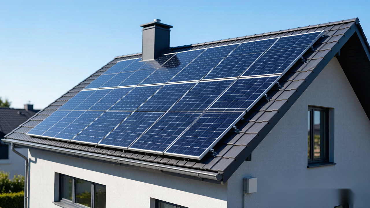 AGAIC HJT solar panels installed on a modern residential roof